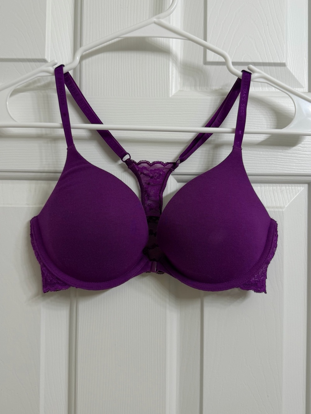 Victoria's Secret Purple Lace Racerback T-Shirt Bra